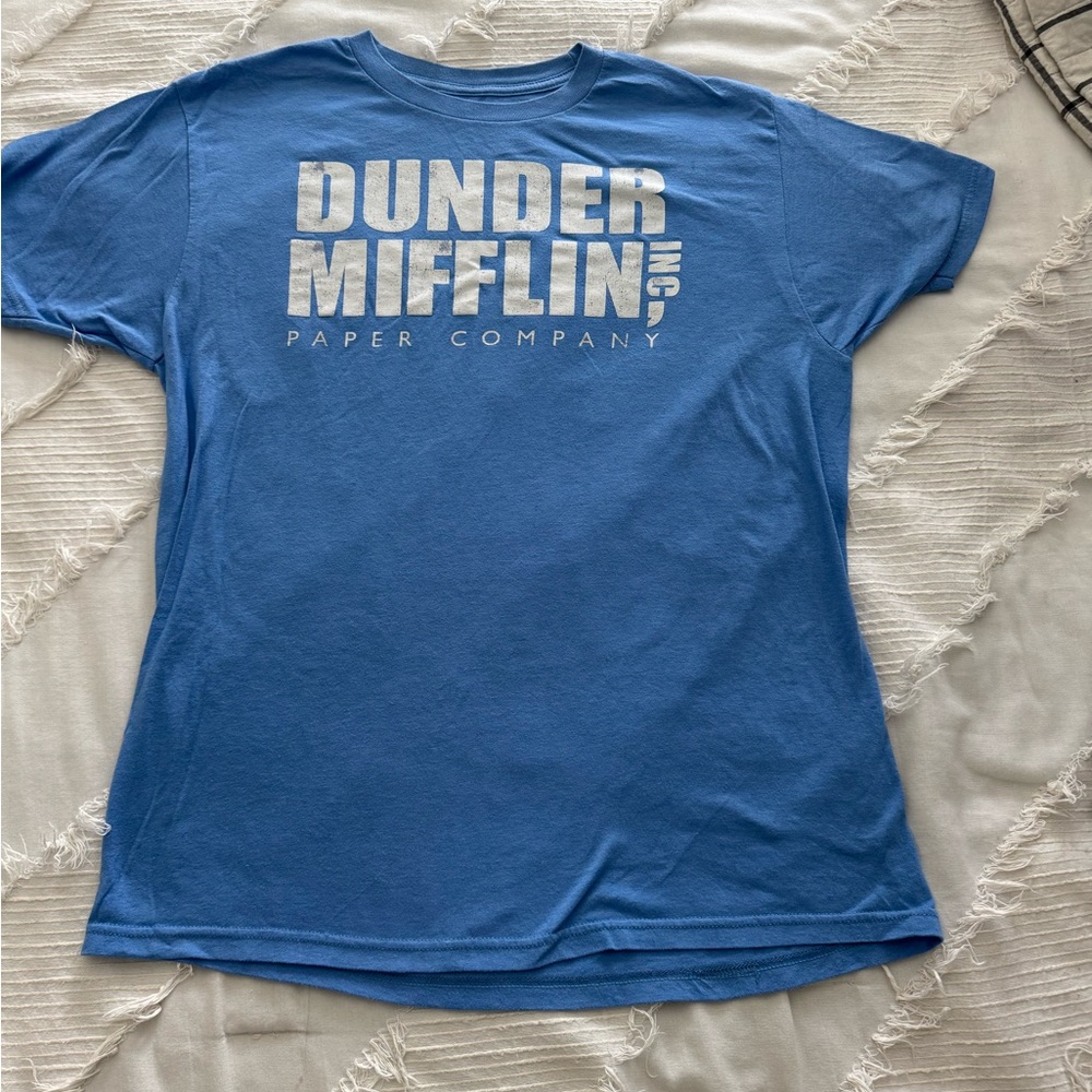 Dunder Mifflin Blue Kids T‑Shirt